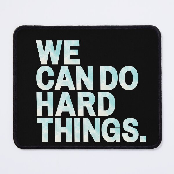 Item preview, We Can Do Hard Things | Blue Watercolor designed and sold by KarolinaPaz.