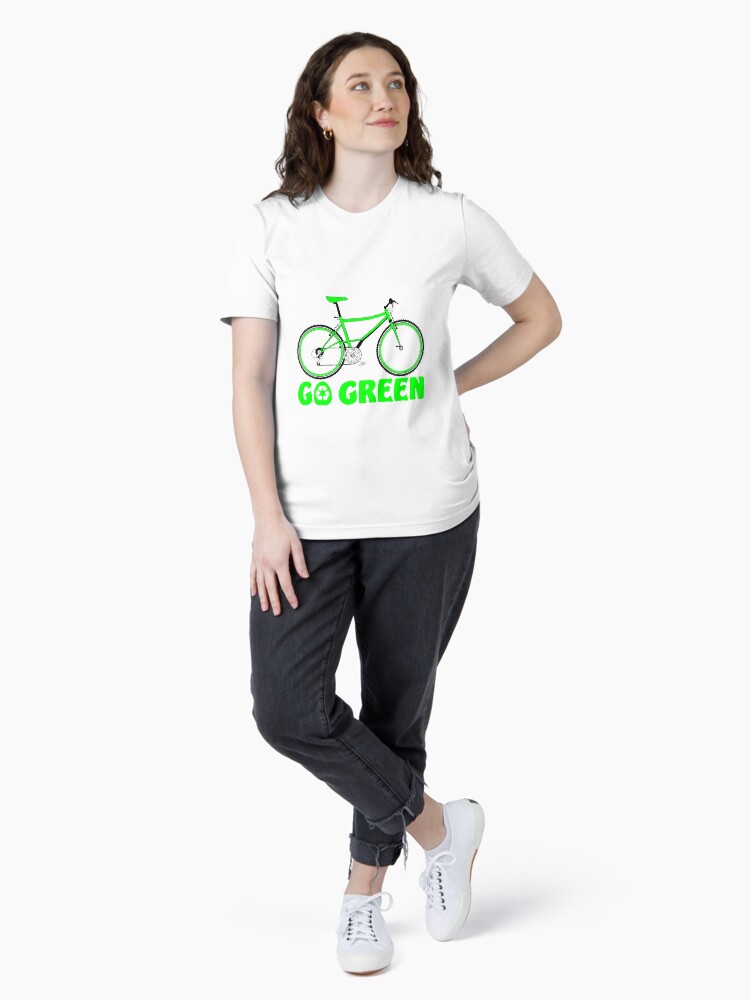 Thumbnail 4 of 7, Essential T-Shirt, Go Green Bicycle Recycle Design designed and sold by EthosWear.