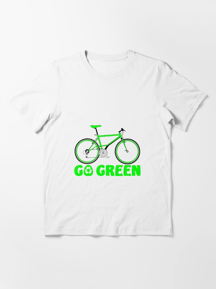 Thumbnail 3 of 7, Essential T-Shirt, Go Green Bicycle Recycle Design designed and sold by EthosWear.