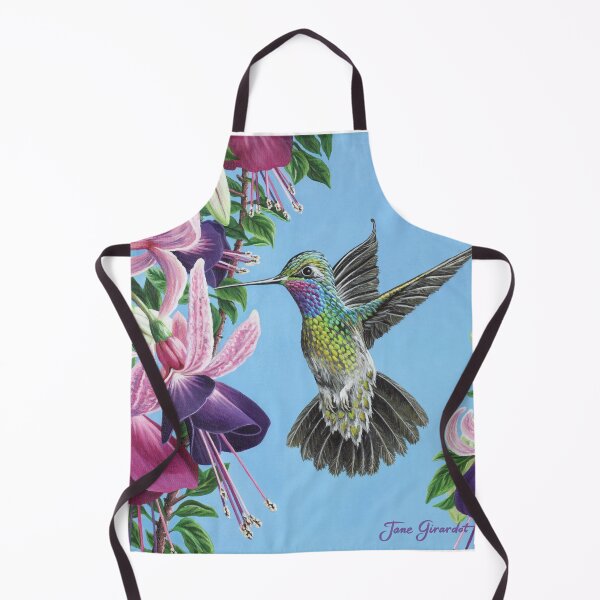 Item preview, Hummingbird and Fuchsias designed and sold by Jane Girardot.