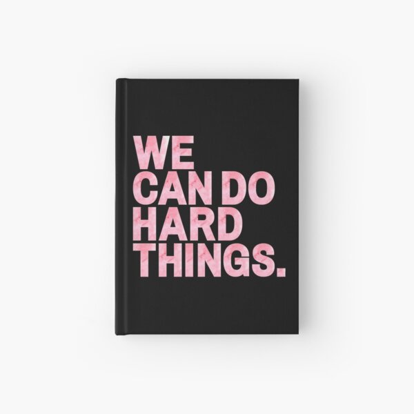 Item preview, We Can Do Hard Things | Pink Watercolor designed and sold by KarolinaPaz.