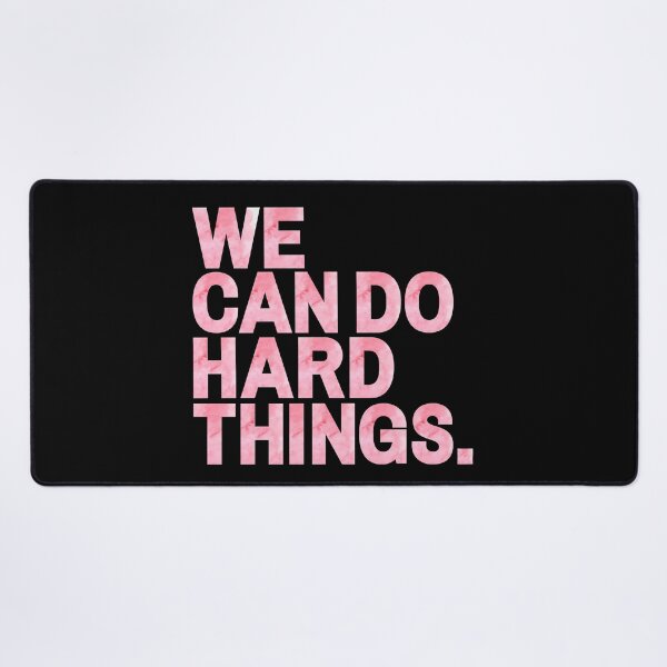 Item preview, We Can Do Hard Things | Pink Watercolor designed and sold by KarolinaPaz.