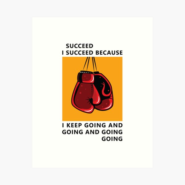 Rocky Balboa Motivationszitat Kunstdruck