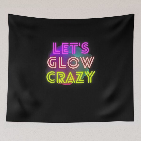 Item preview, Let's Glow Crazy 80s 90s Party Birthday Colorful Unicorn T-Shirt designed and sold by shop   luisant.