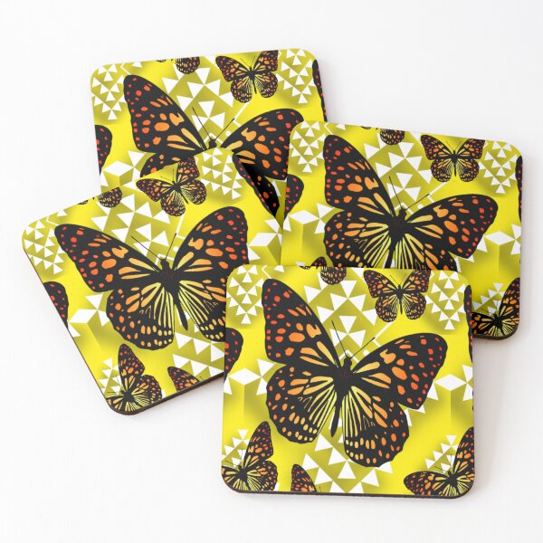 Item preview, Yellow / White  / Fire Color  Native Butterfly Design  designed and sold by JMWCD.