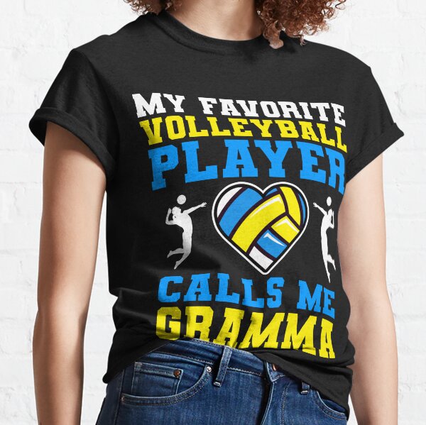 Item preview, My Favorite Volleyball Player Calls Me Gramma designed and sold by RetroStyle247.
