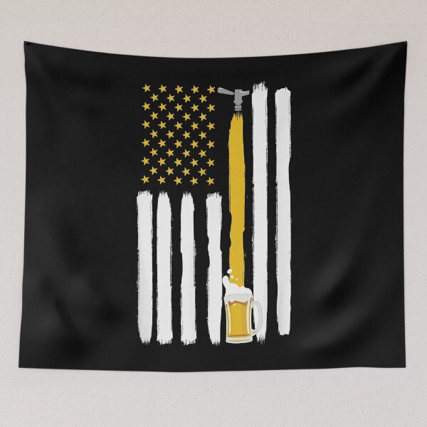 Item preview, Creative American Flag Craft Beer Brewery Oktoberfest Party Yummy Vintage designed and sold by GenevieBetynFry.