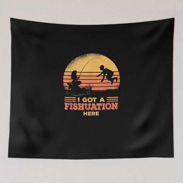Item preview, I Got A Fishuation Here, Fisherman, Bass Fish, Funny Fishing T-Shirt designed and sold by shop   luisant.
