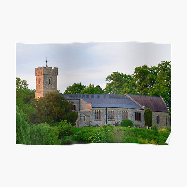 St Laurence's Church, Bidford (Summer) Poster