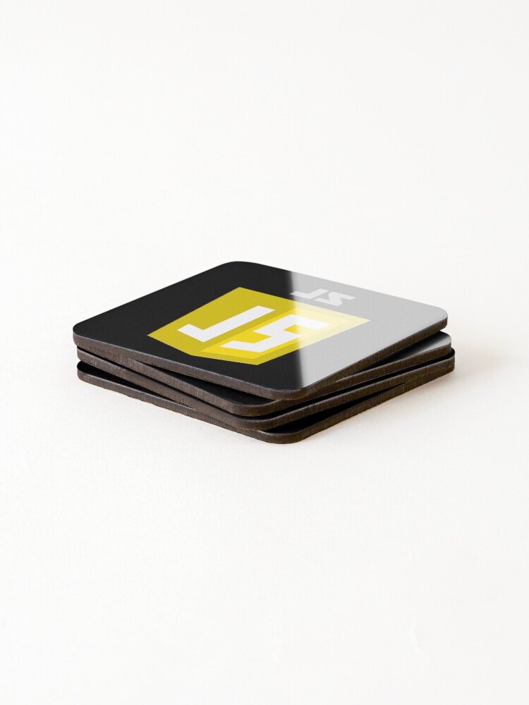 Thumbnail 4 of 5, Coasters (Set of 4), JavaScript Shield Logo - High Quality designed and sold by 10slash1.