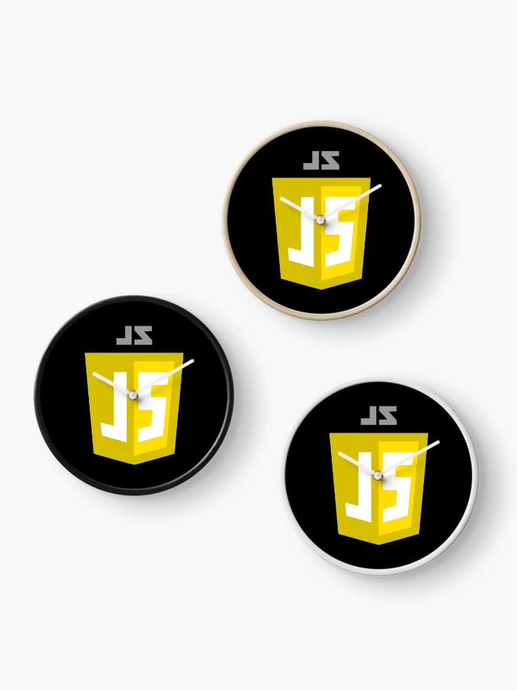 Thumbnail 3 of 4, Clock, JavaScript Shield Logo - High Quality designed and sold by 10slash1.