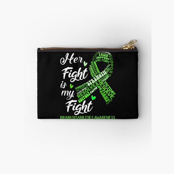 Item preview, Brain Disabilities Warrior, Her Fight is my Fight Brain Disabilities Awareness designed and sold by Greggwillard.
