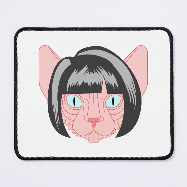 Item preview, Cat with Wig , funny hairless cat  designed and sold by Magicalair.