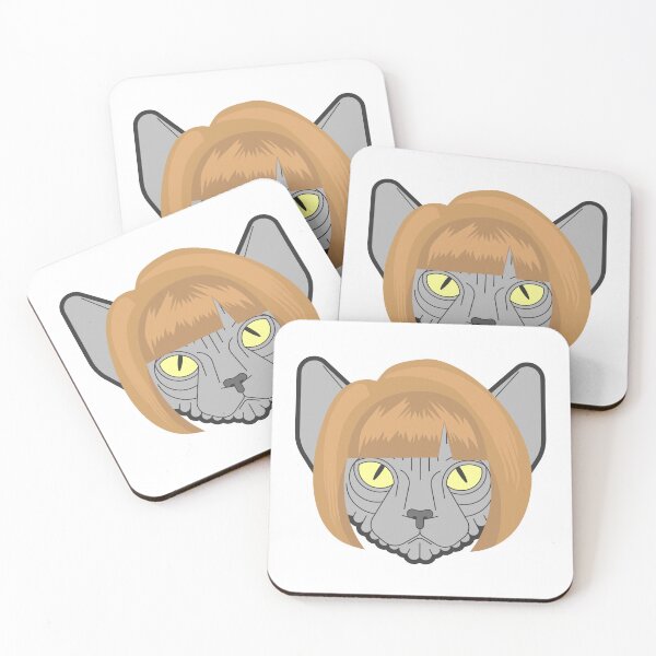 Item preview, Cat with Wig , funny and cute hairless cat  designed and sold by Magicalair.