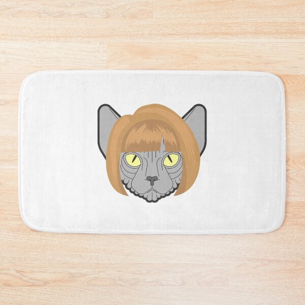 Item preview, Cat with Wig , funny and cute hairless cat  designed and sold by Magicalair.