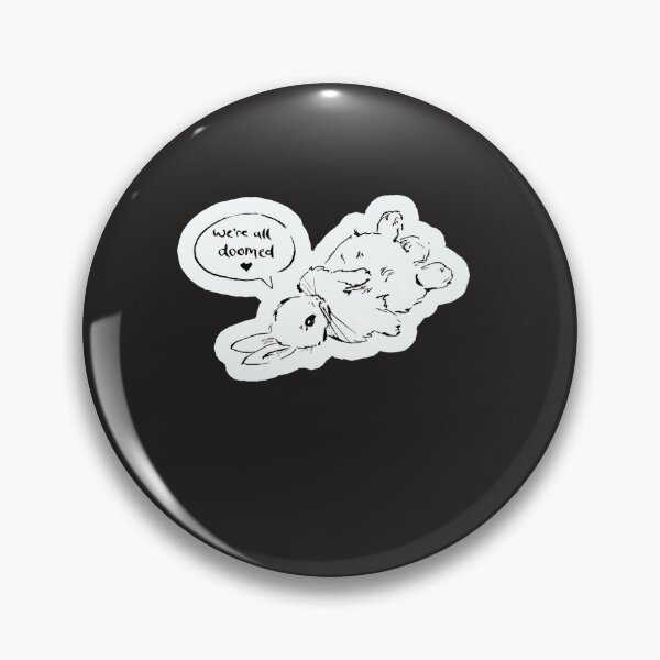 Item preview, Nihilist Bunnies - Doomed  Sticker designed and sold by Fynnsefeke.