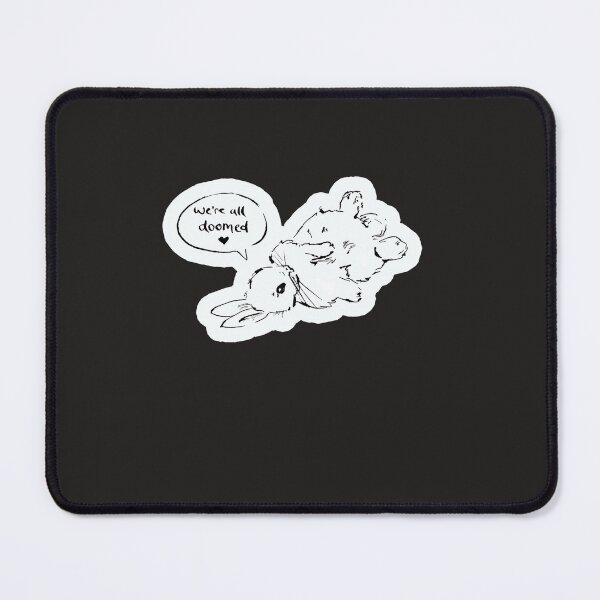 Item preview, Nihilist Bunnies - Doomed  Sticker designed and sold by Fynnsefeke.