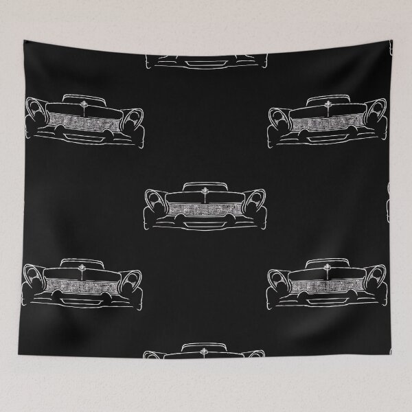 Item preview, 1958 Lincoln Continental - front stencil, white  designed and sold by DanielStev8116.