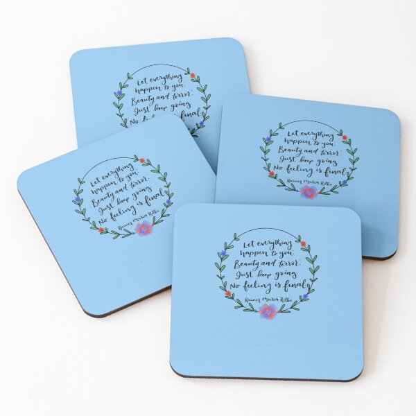 Item preview, No Feeling is Final - Rilke Sticker designed and sold by BastianWinter.
