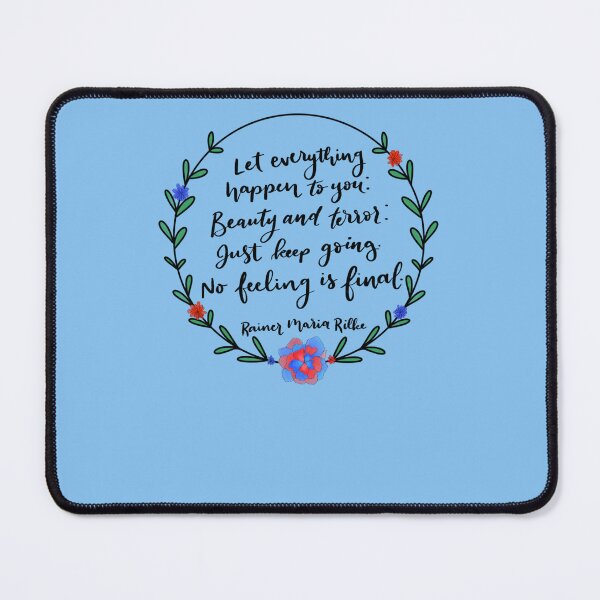 Item preview, No Feeling is Final - Rilke Sticker designed and sold by BastianWinter.
