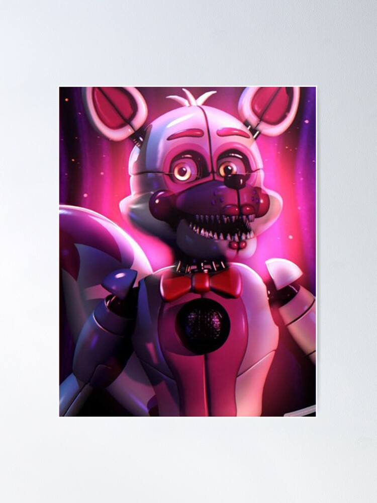 Fnaf Five Nights At Freddys Funtime Foxy Poster by Edward Darren - Pixels