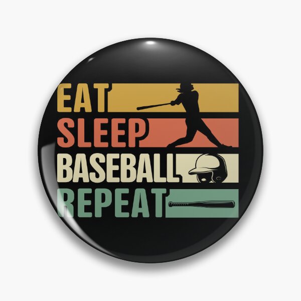 Item preview, Eat Sleep Baseball Repeat designed and sold by ChenTrevino.