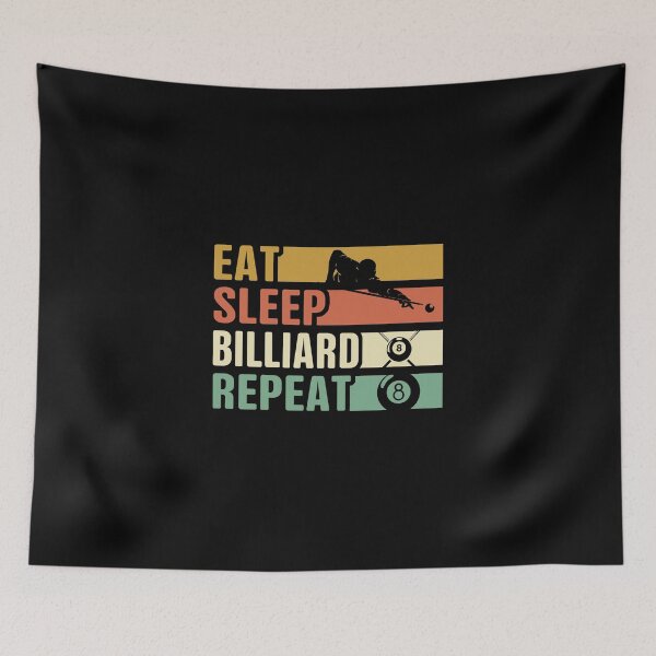 Item preview, Eat Sleep Billiard Repeat designed and sold by ChenTrevino.