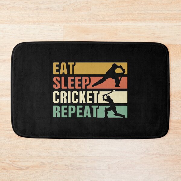 Item preview, Eat Sleep Cricket Repeat designed and sold by ChenTrevino.
