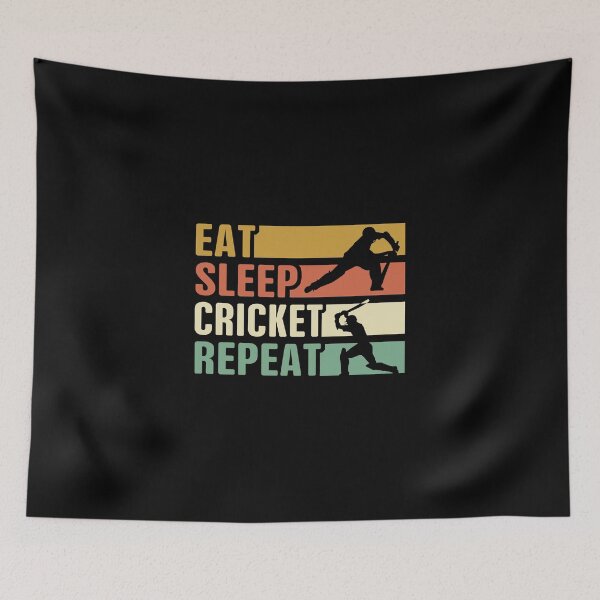 Item preview, Eat Sleep Cricket Repeat designed and sold by ChenTrevino.