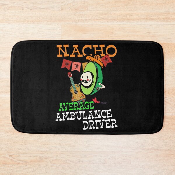 Item preview, Funny Avocado Sombrero Fiesta Nacho Average Ambulance Driver design designed and sold by Merchking1.