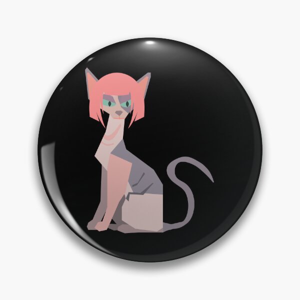 Item preview, Cat with Wig , funny and cute hairless cat with pink wig designed and sold by Magicalair.