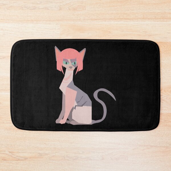 Item preview, Cat with Wig , funny and cute hairless cat with pink wig designed and sold by Magicalair.