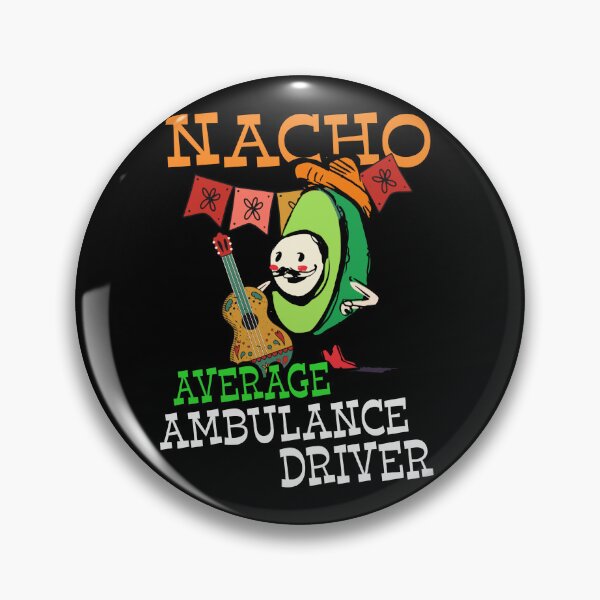 Item preview, Funny Avocado Sombrero Fiesta Nacho Average Ambulance Driver design designed and sold by Merchking1.