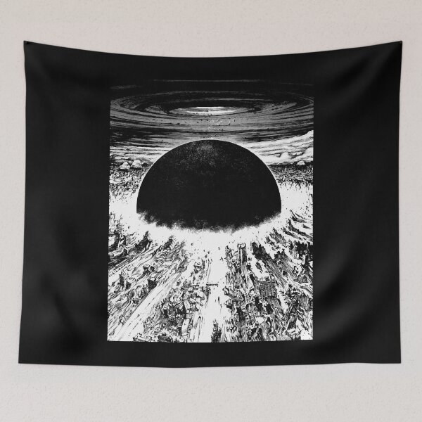 Item preview, Akira cyberpunk city explosion  designed and sold by shebavarina.