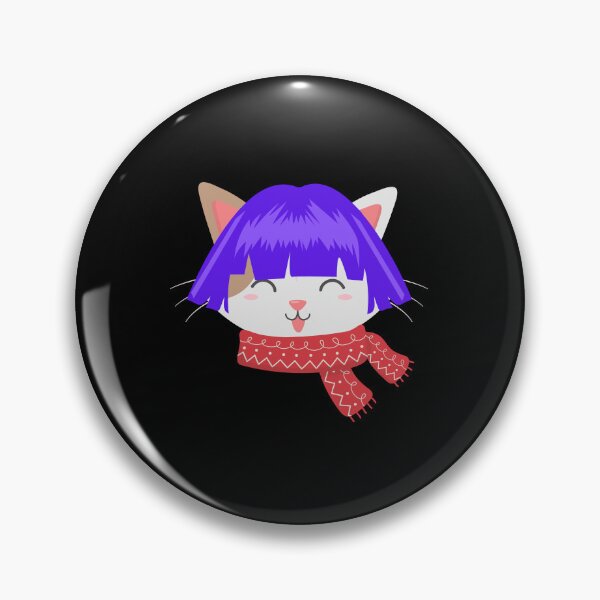 Item preview, Cat with Wig , funny hairless cat in a purple hair designed and sold by Magicalair.