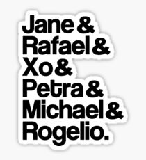 Jane The Virgin Characters Sticker