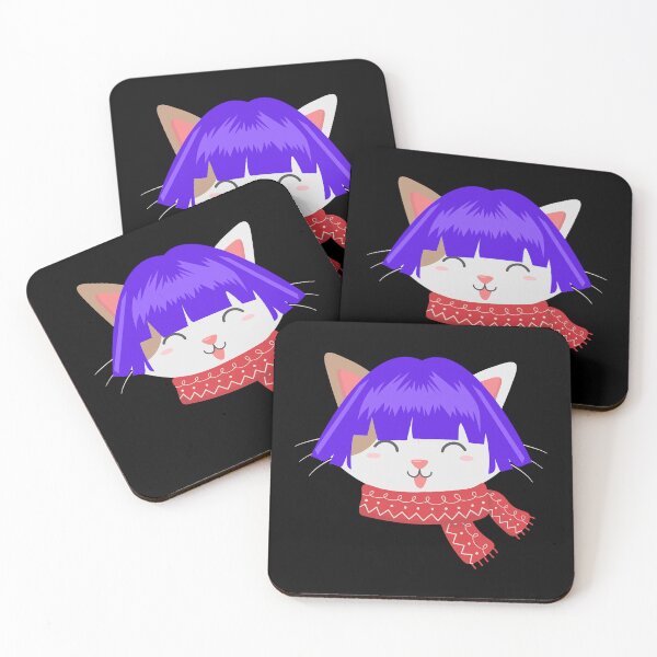 Item preview, Cat with Wig , funny hairless cat in a purple hair designed and sold by Magicalair.