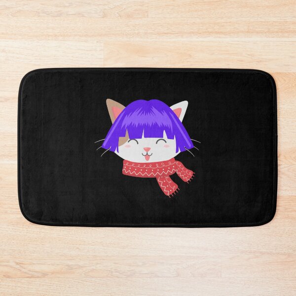 Item preview, Cat with Wig , funny hairless cat in a purple hair designed and sold by Magicalair.