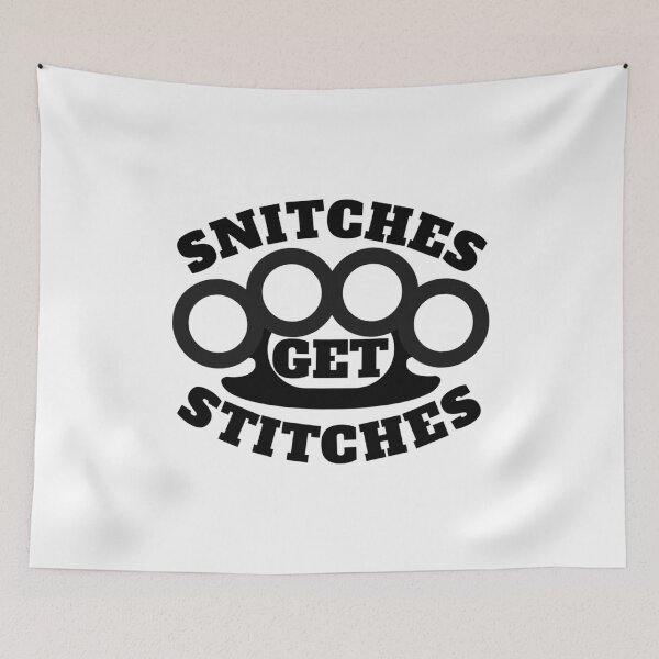 Item preview, Snitches Get Stitches Funny Meme Boxer Fight Club Humorous Snitching designed and sold by VinhBietTULE.