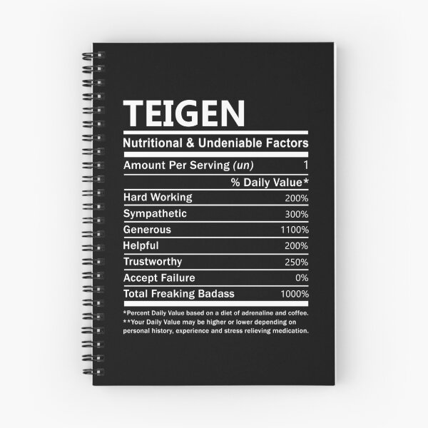 Item preview, Teigen Name T Shirt - Teigen Nutritional And Undeniable Factors Gift Item Tee designed and sold by gabridunc4.