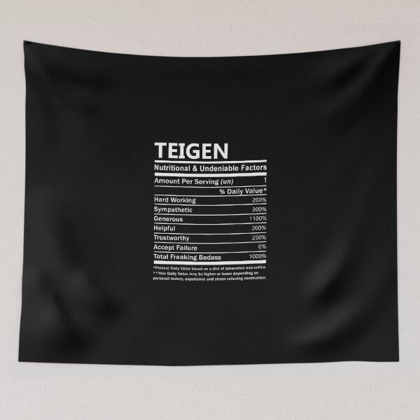 Item preview, Teigen Name T Shirt - Teigen Nutritional And Undeniable Factors Gift Item Tee designed and sold by gabridunc4.