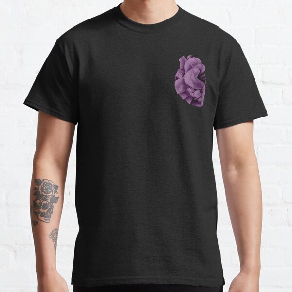 The Steam War Amethyst Heart With Background Classic T-Shirt
