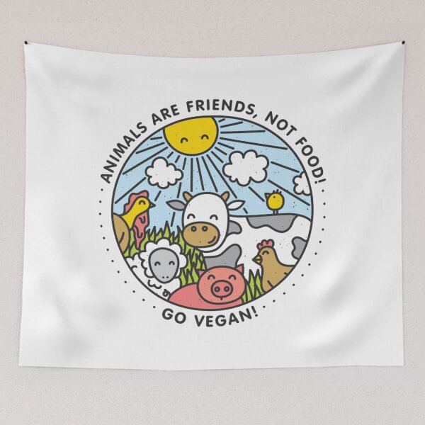 Item preview, Animals are friends, not food. Go vegan!  designed and sold by DarylPayne.