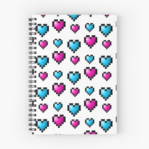 Item preview, Blue and Pink Pixel Hearts designed and sold by StarCap7.