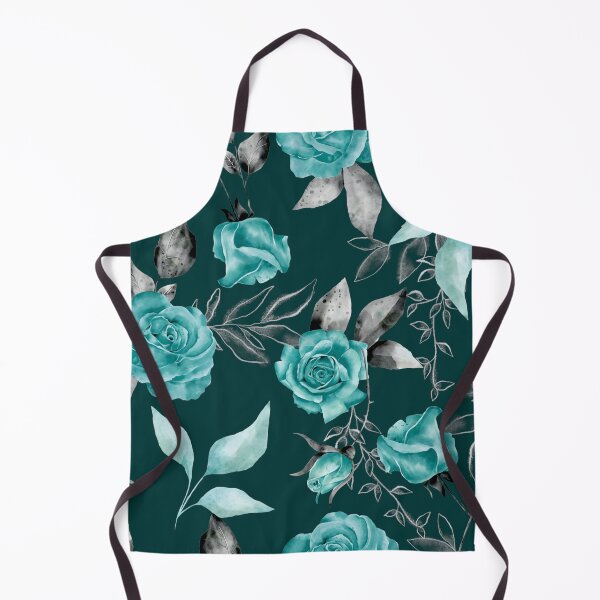 Item preview, Teal Blue Roses watercolor beauty designed and sold by Orianah.