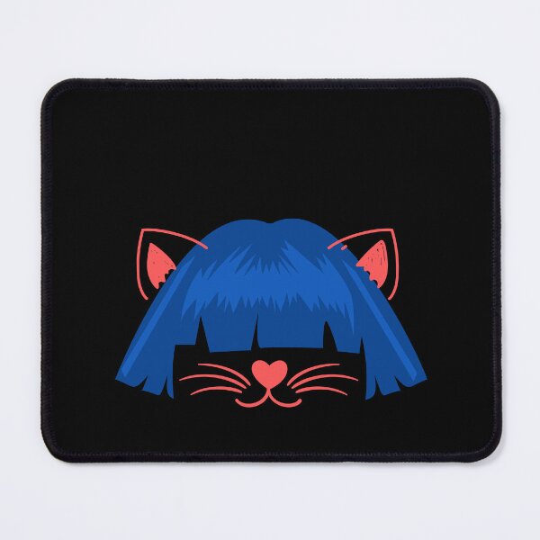 Item preview, Cat with Wig , funny cat in a blue hair designed and sold by Magicalair.
