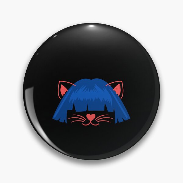 Item preview, Cat with Wig , funny cat in a blue hair designed and sold by Magicalair.