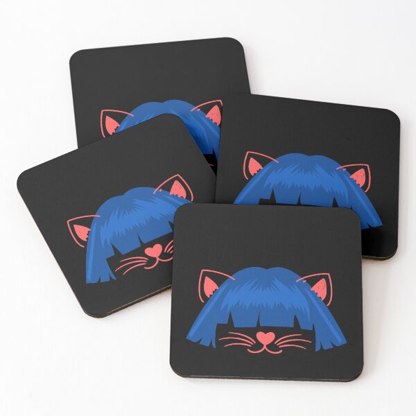 Item preview, Cat with Wig , funny cat in a blue hair designed and sold by Magicalair.