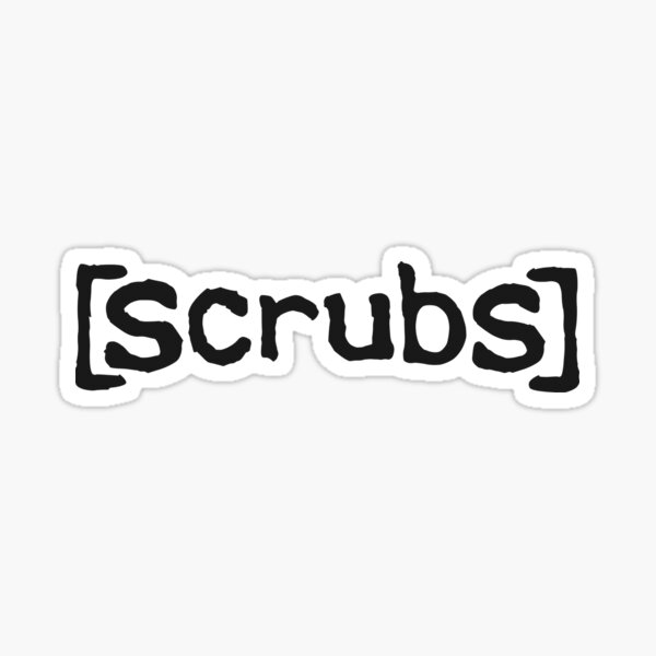 Scrubs Black Sticker