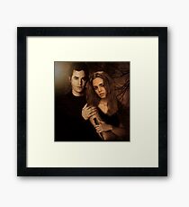 Xander Harris and Faith Lehane - Buffy the Vampire Slayer Framed Print